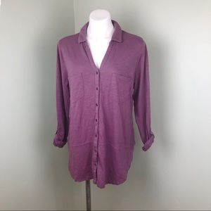 🆕💕Pink Sonoma Blouse Button Up Quarter Sleeves